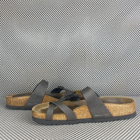 Birkenstock Mayari Adult Sandals 37 L6 M4 Dark Gray Thong Buckle Made In Germany - Picture 4 of 12